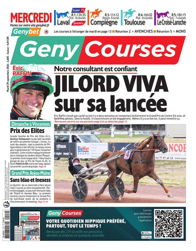 Couverture de l'édition du Mardi 29 septembre 2026